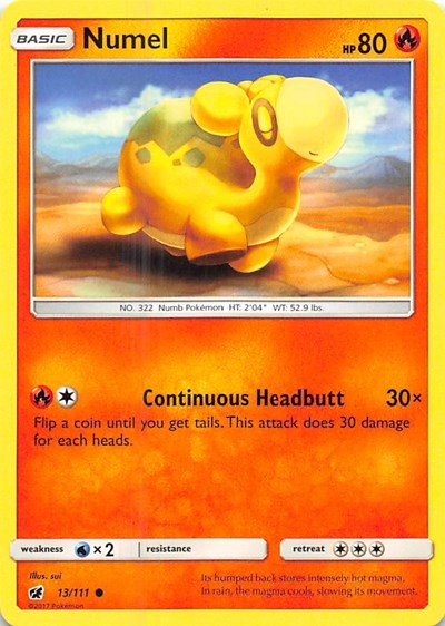 Numel (SM - Crimson Invasion) Near Mint Reverse Holofoil