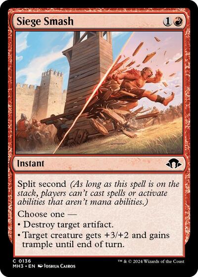 Siege Smash (Modern Horizons 3) Light Play Foil
