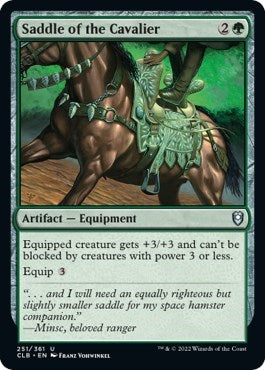 Saddle of the Cavalier (Commander Legends: Battle for Baldur's Gate) Light Play Foil