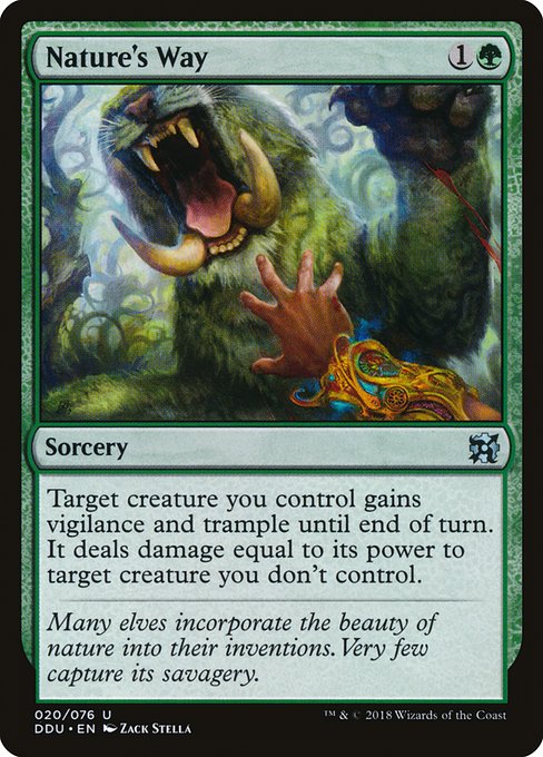 Nature's Way (Duel Decks: Elves vs Inventors) Light Play