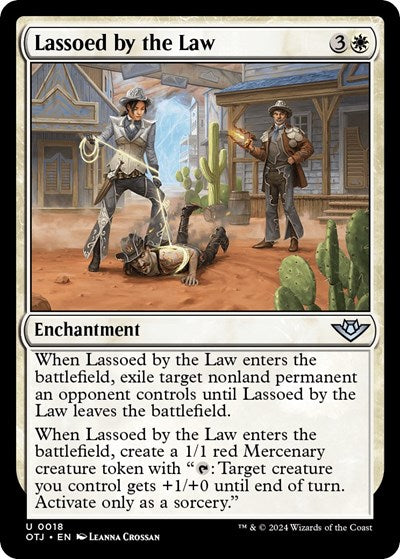 Lassoed by the Law (Outlaws of Thunder Junction) Light Play Foil