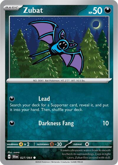 Zubat (SV: Shrouded Fable) Near Mint