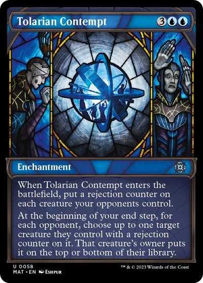 Tolarian Contempt (Showcase) (March of the Machine: The Aftermath) Light Play Foil