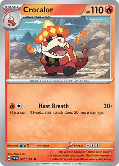 Crocalor (SV08: Surging Sparks) Near Mint Reverse Holofoil