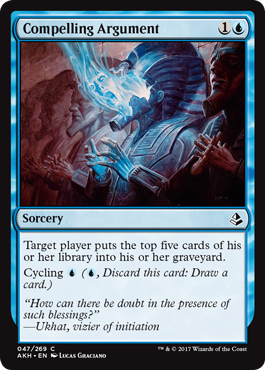 Compelling Argument (Amonkhet) Light Play Foil