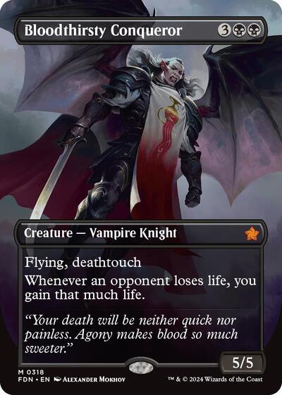 Bloodthirsty Conqueror (Borderless) (Foundations) Near Mint