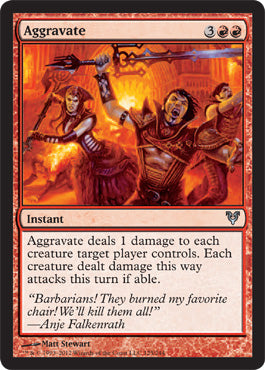 Aggravate (Avacyn Restored) Light Play Foil