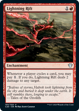 Lightning Rift (Commander 2020 Ikoria) Light Play