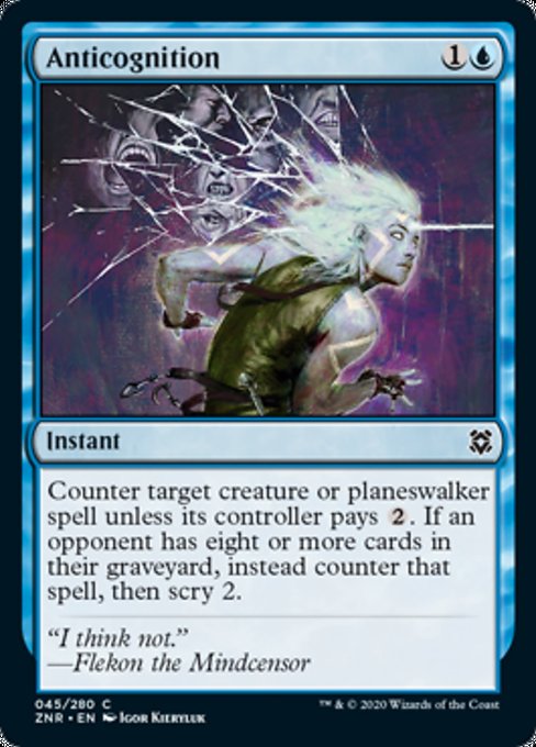 Anticognition (Zendikar Rising) Light Play Foil