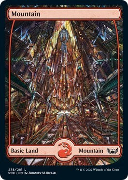 Mountain (278) (Streets of New Capenna) Light Play Foil