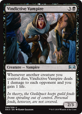 Vindictive Vampire (Ravnica Allegiance) Light Play Foil