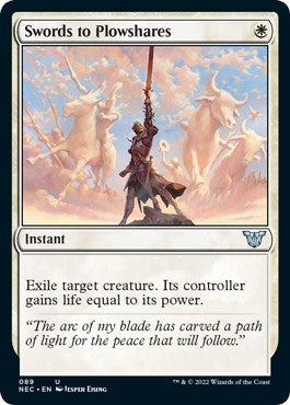 Swords to Plowshares (Commander: Kamigawa: Neon Dynasty) Light Play