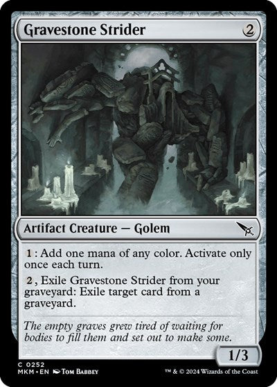 Gravestone Strider (Murders at Karlov Manor) Light Play Foil