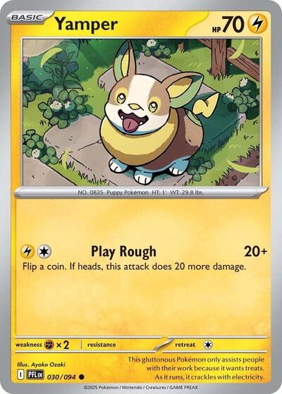 Yamper - 030 (ME02: Phantasmal Flames) Near Mint Reverse Holofoil