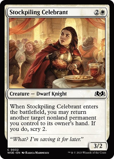 Stockpiling Celebrant (Wilds of Eldraine) Near Mint Foil