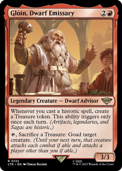 Gloin, Dwarf Emissary (Universes Beyond: The Lord of the Rings: Tales of Middle-earth) Near Mint Foil