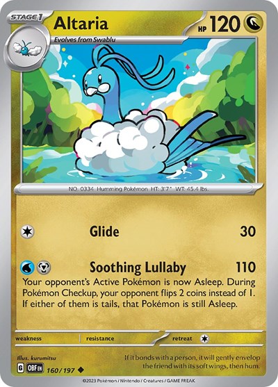 Altaria (Scarlet and  Violet: Obsidian Flames) Near Mint