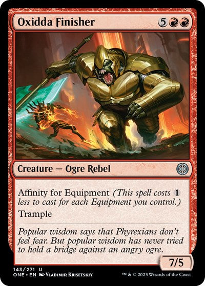 Oxidda Finisher (Phyrexia: All Will Be One) Light Play Foil