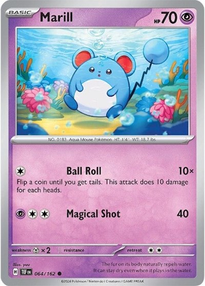 Marill (SV05: Temporal Forces) Near Mint