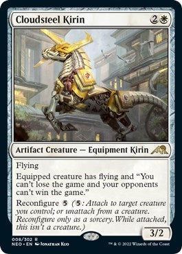 Cloudsteel Kirin (Kamigawa: Neon Dynasty) Near Mint