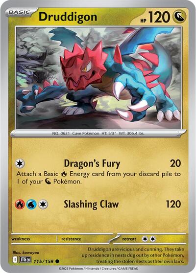 Druddigon (SV09: Journey Together) Near Mint