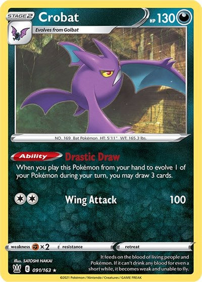 Crobat (SWSH05: Battle Styles) Near Mint Reverse Holofoil
