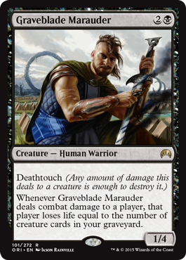 Graveblade Marauder (Magic Origins) Light Play Foil