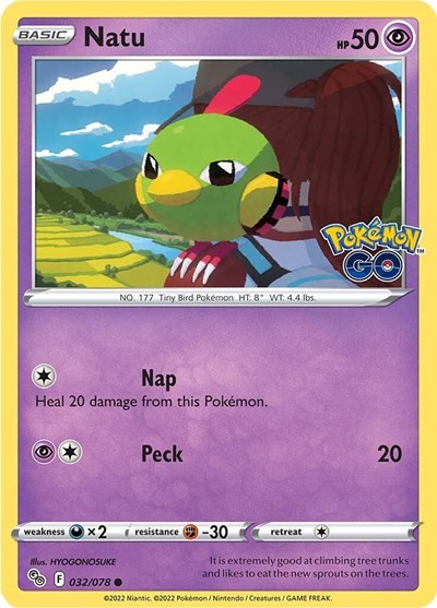 Natu (Pokemon GO) Near Mint