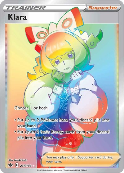 Klara (Secret) (SWSH06: Chilling Reign) Near Mint Holofoil