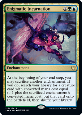 Enigmatic Incarnation (Theros Beyond Death) Light Play Foil