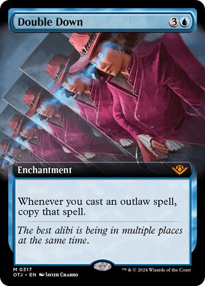 Double Down (Extended Art) (Outlaws of Thunder Junction) Light Play