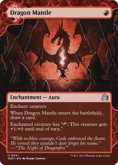 Dragon Mantle (Wilds of Eldraine: Enchanting Tales) Light Play Foil
