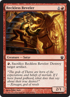 Reckless Reveler (Born of the Gods) Light Play Foil