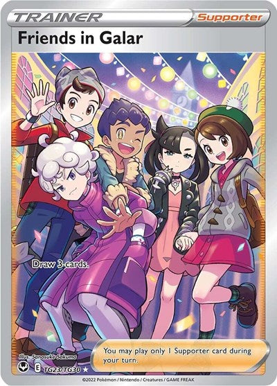 Friends in Galar (SWSH12: Silver Tempest Trainer Gallery) Near Mint Holofoil