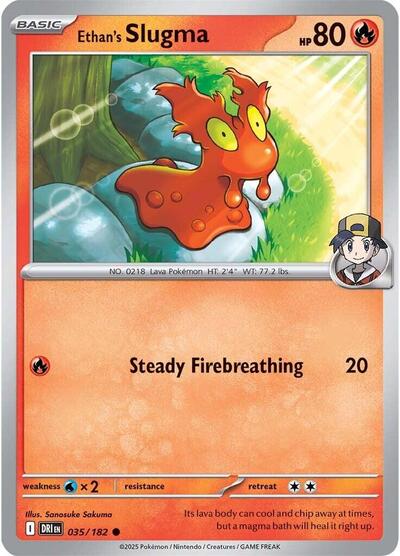 Ethan's Slugma (SV10: Destined Rivals) Near Mint Reverse Holofoil