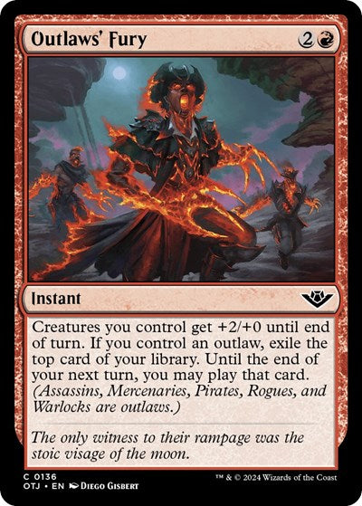 Outlaws' Fury (Outlaws of Thunder Junction) Light Play Foil