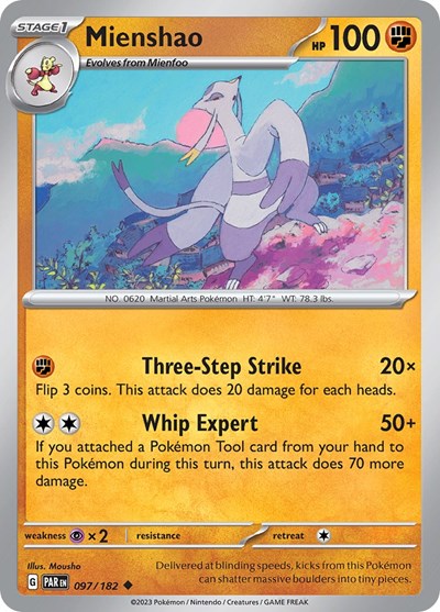 Mienshao - 097 (Scarlet and Violet: Paradox Rift) Near Mint