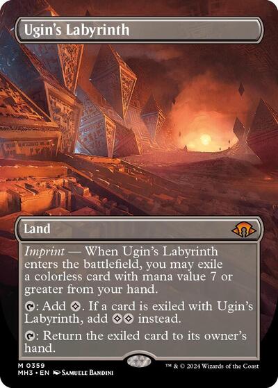 Ugin's Labyrinth (Borderless) (Modern Horizons 3) Light Play