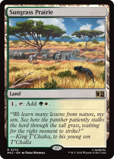 Sungrass Prairie (Commander: Marvel Super Heroes) Near Mint