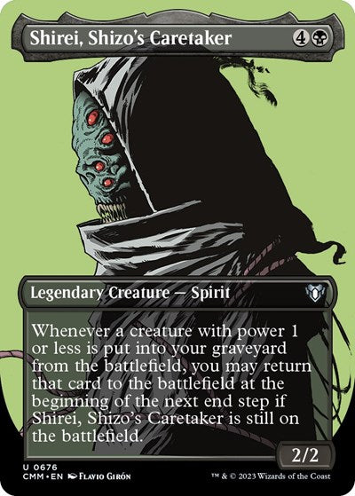 Shirei, Shizo's Caretaker (Borderless) (Commander Masters) Light Play