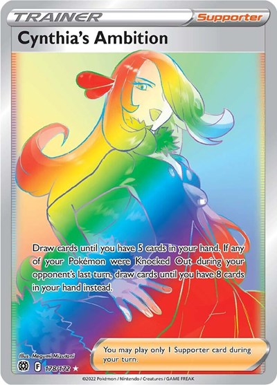 Cynthia's Ambition (Secret) (SWSH09: Brilliant Stars) Near Mint Holofoil