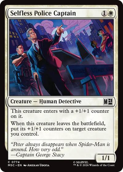 Selfless Police Captain (Commander: Marvel Super Heroes) Near Mint Foil