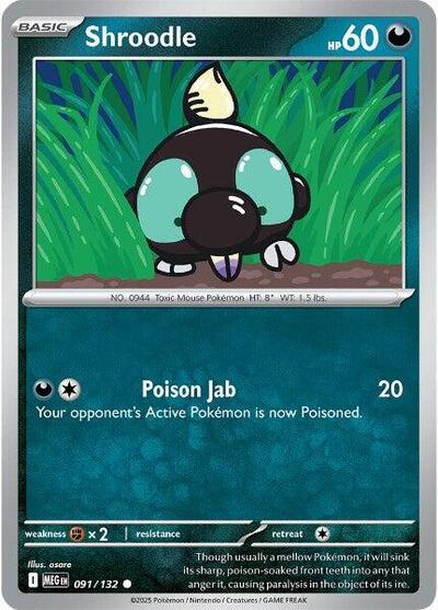 Shroodle - 091 (ME01: Mega Evolution) Near Mint