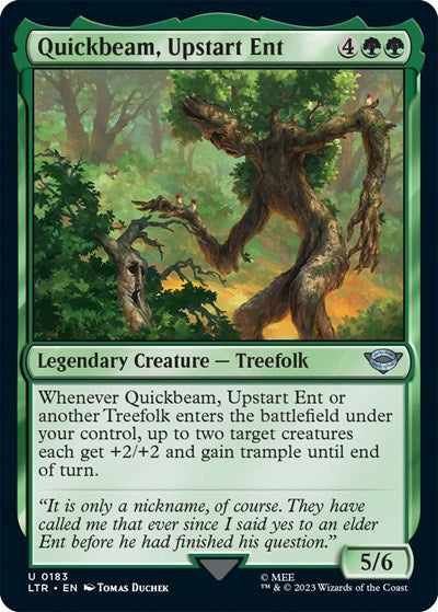 Quickbeam, Upstart Ent (Universes Beyond: The Lord of the Rings: Tales of Middle-earth) Near Mint Foil