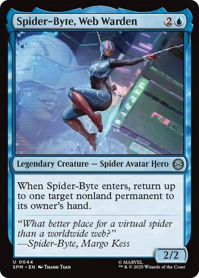 Spider-Byte, Web Warden (Marvel's Spider-Man) Near Mint Foil