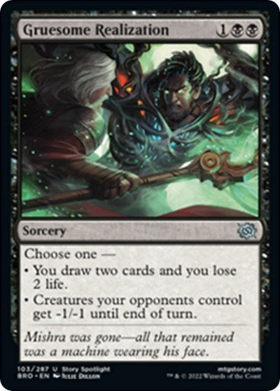 Gruesome Realization (The Brothers' War) Near Mint Foil