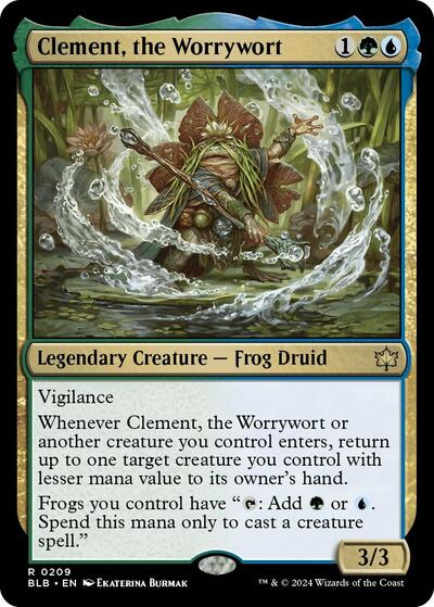 Clement, the Worrywort (Bloomburrow) Near Mint Foil