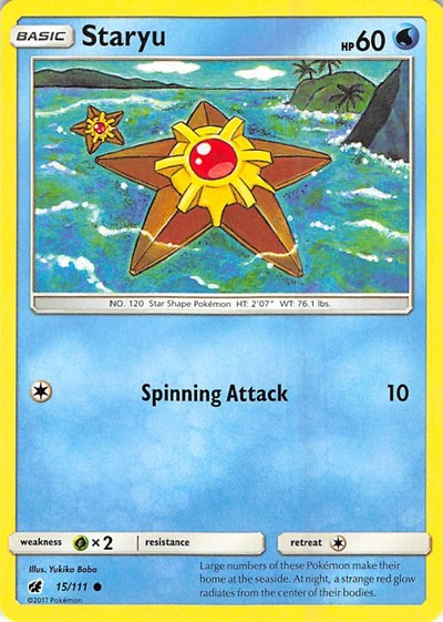 Staryu (SM - Crimson Invasion) Near Mint Reverse Holofoil