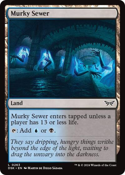 Murky Sewer (Duskmourn: House of Horror) Near Mint Foil