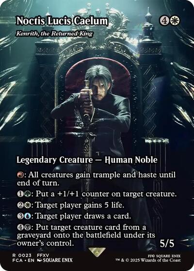 Noctis Lucis Caelum - Kenrith, the Returned King (Showcase) (Universes Beyond: FINAL FANTASY: Through the Ages) Near Mint